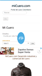 Mobile Screenshot of micuero.com